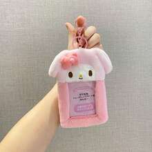 SANRIO Tempat Kartu Boneka Kartun Lucu, Sarung Kartu Foto Boneka Hewan Kawaii dengan Jendela Transparan & Gantungan, Kantong Penyimpanan Kartu Koleksi Mini, Hadiah Alat Tulis untuk Anak Perempuan, Aksesoris Dekorasi Gantungan Tas Ransel - MultiWarna - View 8