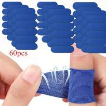 60pcs Sports Elastic Finger Tape, Basketball Bowling Thumb Support Anti-Friction (Ergonomic Skin Tone) Sports Finger Tape - Multicolor - View 11