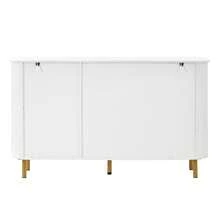 Sideboard Made Of Wood With 3 Doors With Storage With Doors White For Living Room And Dining Room - White - View 11