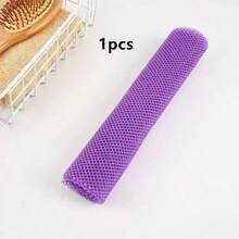 1pc African Bath Sponge, African Mesh Long Bath Sponge, Exfoliating Body Scrub Brush, Back Brush, Makes Skin Smoother, Suitable For Daily Use - Violet Purple - View 7