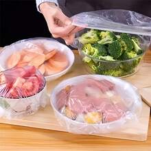 100pcs/200pcs/500pcs Disposable Plastic Wrap Covers - Airtight Fresh-Keeping Lids, Suitable For Food Storage, Home Kitchen, Picnic And BBQ, Multi-Functional Plastic Wrap, Suitable For Bowls, Plates, Fruits, Vegetables, Transparent Kitchen Fresh-Keeping Covers, Dust-Proof, Kitchen Gadgets - Multicolor - View 6
