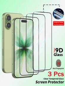 RQVQJ 3Pcs Full Coverage HD Full Glue 2.5D 9H High Cost-Performance Tempered Glass Screen Protector Compatible With IPhone 18 17 16 15 14 13 12 11 Pro Max X XS XR 17e 16e 16 15 14 Plus Screen Protector Clear Glue Protective Glass Applicable To Phone Case - White - View 26