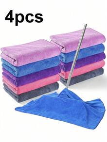 1/4/8pcs New Microfiber Cleaning Cloth, Barber Shop & Beauty Salon Towel, Absorbent Thickened Car Cleaning Cloth, Cleaning & Car Wash Towel, Lint-Free Absorbent Cleaning Rag, Suitable For Kitchen, Floor, Window, Mirror, Glass, Tableware, Screen And Car Window Cleaning, Durable Cleaning Essential, Random Color, Convenient And Practical (Note: Please Check Specifications Before Ordering) - Multicolor - View 15