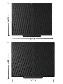 Silicone Dish Drying Mat, Foldable Kitchen Drying Mat, Dish Drainer Mat, Sink Anti-Slip Mat, Heat-Resistant, Shock-Absorbing, Sound-Insulating, Tabletop Heat-Resistant Mat, Foldable And Rollable For Easy Storage, Kitchen Essential, Kitchen Decor. Halloween, Christmas, Best Gift For Women. Kitchen Gadget; Tabletop Accessory - Multicolor - View 12