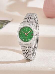 RICECGO 1pc Women's Classic Quartz Watch Suitable For Daily Wear Business Meetings Gift, Includes Box - Silver - View 8