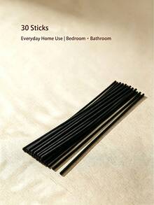 10/30/50/100pcs Fiber Diffuser Sticks, Aromatherapy Replacement Refill, Black/White/Natural, Flameless Fragrance Refill, Fast Absorption, Even Diffusion, Long-Lasting Volatility, Fragrance Diffusion Accessories, Suitable For Aromatherapy Bottles, Essential Oil Diffusers, Home Fragrance, Indoor Fragrance, Bedroom, Bathroom, Living Room, Office, SPA Space - A - View 13