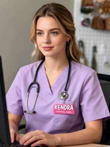 Personalized Pin Badge, Customized Name Tag, Customizable Text/Name, Suitable For Students, Nurses, Teachers And Professionals, Ideal For Back To School, Hospital And Office Settings, Can Be Worn On Uniform - Multicolor - View 6