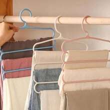 10pcs/5pcs/4pcs/2pcs/1pc Closet Storage Hanger, Plastic 5-Tier Scarf Rack, Optional Upgraded Thickened Version, More Sturdy And Durable, Closet Pants Hanger, Scarf And Tie Storage Rack - Multicolor - View 1