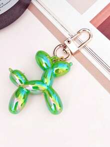 1pc Colorful Balloon Dog Keychain, Wallet Key Ring Pendant, Bag Charm Puppy Decor, Women's Car Key Ring Pendant, Valentine's Day Gift - Multicolor - View 18