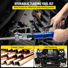 Hydraulic Flaring Tool Kit, 45° Double Flaring Tool, Brake Repair Brake Flaring Tools For 3/16"-1/2", Brake Flare Tool With Tube Cutter And Deburrer, 32 PCS Tube Flaring Tools For Copper Lines - For 3/16"-1/2" - View 2