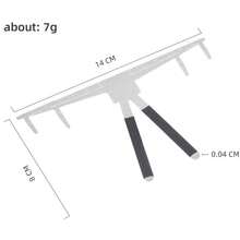Stainless Steel 2nd Generation 3-Point Positioning Eyebrow Ruler, Golden Ratio Eyebrow Ruler - Silver - View 6