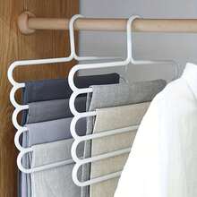 10pcs/5pcs/4pcs/2pcs/1pc Closet Storage Hanger, Plastic 5-Tier Scarf Rack, Optional Upgraded Thickened Version, More Sturdy And Durable, Closet Pants Hanger, Scarf And Tie Storage Rack - Multicolor - View 8