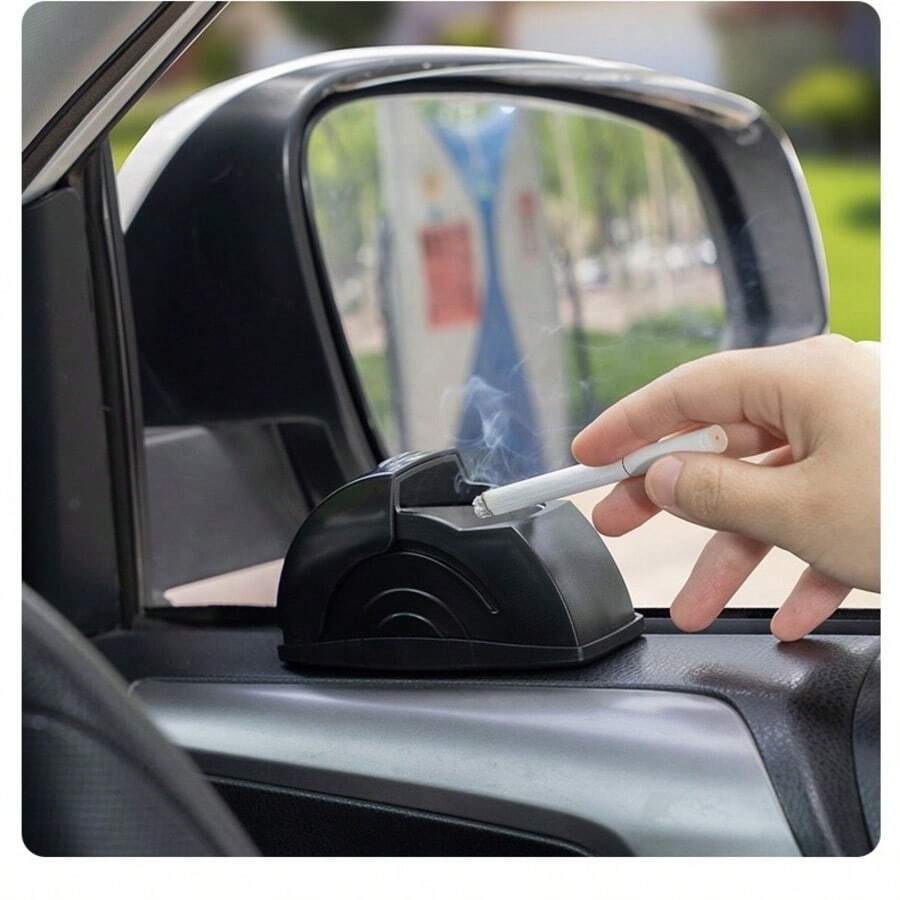 Car Ashtray With Lid Creative Sliding Cover Premium Car Interior Accessory Car Door Device Anti-Drop Anti-Fly Car Logo Ashtray New Car Door Device Premium Creative Car Supplies Interior Home - Multiple Styles - View 1