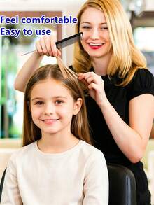 9pcs Kids Professional Hair Styling Tool Set, Colorful Steel Tail Comb, Hair Parting & Highlighting Comb, Slouchy Hair Pulling & Styling Tool, Home & Salon High Crown Updo, Bun, Ponytail, Bangs Styling Hair Care Kit - Multicolor - View 6