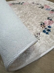 Livingroom Carpet Made In Turkey Soft Touch Machine Washable - Pink - View 5