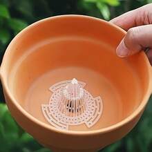 18pcs Flower Pot Bottom Filter, Durable Plastic Cone-Shaped Root Protection Cover, Cage Structure, Prevents Rot And Enhances Drainage, Suitable For Indoor And Outdoor Flower Pots, Indoor Gardening Accessories - Cone-shaped Pot Saucer - View 9