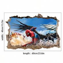 FIFA Spider-Man Wall Sticker Decal For Living Room Decor Background Wall, Removable, Suitable For Christmas Background Wall Decoration, Also Can Be Used As Birthday Gift - B - View 10