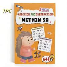 4 Books Children Mental Math Workbook Set, Addition And Subtraction Within 10-100, Educational Practice Book Gift, Suitable For Boys And Girls - Multicolor - View 13