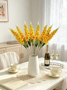 1/6 Pieces Of Light Blue Hyacinth Artificial Flowers With Realistic Texture, Suitable For Weddings, Home Decor, Table Decorations, Gardens, Hotels, Kitchens, Fireplace, Vase Decorations, And Party Supplies - View 4