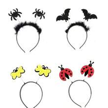 1pc/Set Halloween Bat And Spider Magic Wand Set, Wand Headband, Animal Headband Hair Accessories, Party Costume Styling - Multicolor - View 2