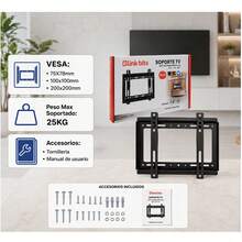 Linkbits Fixed Wall Mount For 14 To 43-Inch TVs – Heavy-Duty, Space-Saving Design - Black - View 2