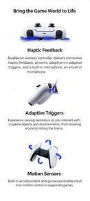 Sony PS5 PlayStation DualSense Wireless Game Controller, 99% New, No Original Packaging, Features Adaptive Triggers, Dual Vibration Motors, Haptic Feedback, Multi-Device Connectivity - Chinese Version - View 7