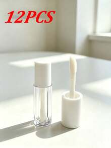 12/8/5pcs Mini Mouth Red Lip Glaze Bottle, 1.2ml Transparent Lipstick Container, Reusable, Suitable For Filling All Kinds Of Lip Gloss, Lipstick Tube Containers, Makeup Tools, Sub Bottled Travel Necessities - Multicolor - View 9