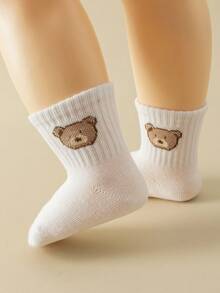 5/10/15 Pairs Baby Socks, Cute Cartoon Pattern, Ankle Socks, All Season, Unisex Kids Socks, Comfortable And Breathable - Multicolor - View 6