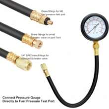 Universal Fuel Pressure Tester 0‑140PSI Car Fuel Injection Pump Gauge Test Kit - 26WHY-wIN-uK-yLB-b - View 7