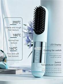 Mini USB Rechargeable Curling Iron With Negative Ion Hair Care, LED Digital Temperature Control Up To 320°C, Travel-Friendly & Dorm-Ready, Essential Portable Styling Tool For Curls On The Go.Halloween - B - View 5