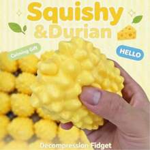 1pc Large Durian Building Block Handmade Ball - Handmade Crispy Sound Stress Relief Ball - Prank Durian Toy [2 Random Packaging Styles, Random Shipping] - Multicolor - View 3