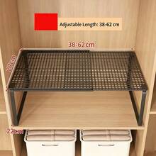Expandable Under Sink Storage Rack | Kitchen, Cabinet, Wardrobe And Shoe Multi-Functional Storage Rack | Adjustable Shelf Unit, Suitable For Countertop And Closet - Multicolor - View 11