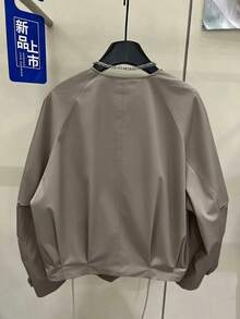 2026 Spring Autumn New Arrival Collared Long Sleeve Cardigan Jacket, Lightweight Design Short Windbreaker Top Summer - Brown - View 2