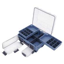 Miumaeov 3-Tier Portable Fishing Tackle Storage Box, Ergonomic Handle, Adjustable Compartments, Large Capacity For Hooks Bait Fishing Lines, Outdoor Fishing - Blue - View 8