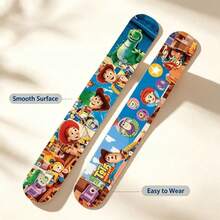 asmodee 12pcs Toy Story Buzz Lightyear Woody Slap Bracelets PVC Wristbands, Halloween Christmas Costume, Party Favors (2 Styles Randomly Sent) - A - View 7