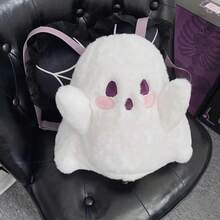 1pc New Ghost Little Devil Plush Doll Backpack For Women, Personalized Cute Cartoon Doll Bag, Japanese Style Kawaii Girl Backpack, Halloween Gift - Multicolor - View 4