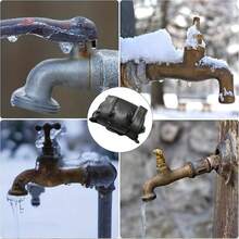 1pc Winter Outdoor Faucet Anti-Freeze Cover, External Hose Bib Bib Faucet Cap Winter Anti-Freeze Insulation Reusable Waterproof Insulation Backflow Cover - Style a - View 3