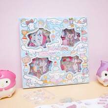 Cute Sanrio Cartoon Boxed Sticker Set, Waterproof Self-Adhesive Stickers, Fresh And Adorable Patterns, DIY Decoration For Planner, Water Bottle, Notebook, Luggage, Girly Handmade Material, Student Daily Decoration, Holiday Gift - Multicolor - View 9