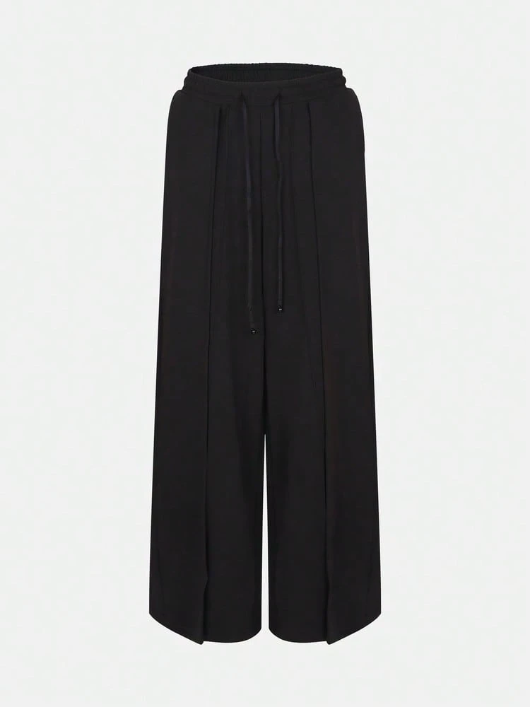 Adidas Women's PLEAT PT Knit Long Pants LH4890 - Black - View 1