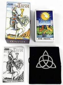 1 BoxA.E. Classic Tarot Cards ,78-Card Gift Box Set, With Guide Book,Rider-Waite Divination Set,Suitable For Both Gifting And Collecting. - Multicolor - View 3