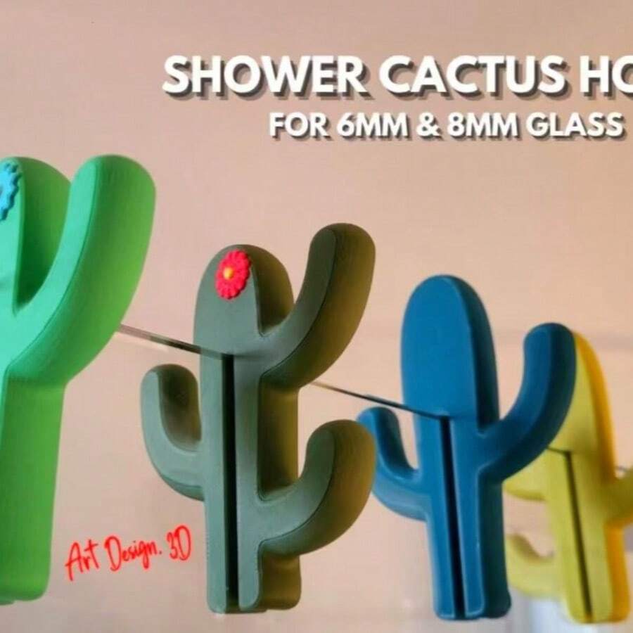 1PC Popular Hook, Storage Hook, Bathroom Shower Hook, Portable Shower Hook Bathroom Glass Door Clip Multifunctional Hook (Random Color) - Multicolor - View 1
