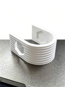 1pc Bathroom Toothbrush Holder, Waterproof Space-Saving Desktop Display, Suitable For Apartment Bathroom Cabinet, Sink Countertop, Perfect For Renters And Bathroom Storage Enthusiasts, Fashionable Vanity Countertop Accessory, Modern Dual-Slot Electric Toothbrush Countertop Storage Rack - Multicolor - View 5
