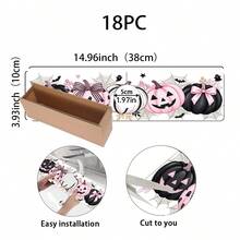 1pc Halloween Pumpkin Pattern, Sink Faucet Absorbent Mat, Drainage Mat, Suitable For Kitchen, Bathroom Sink, Countertop, Drainage Mat, Diatomaceous Earth Material, Trimmable, Quick Drying Mat - Multicolor - View 12