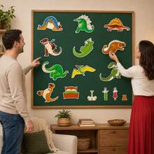 Quixorblex 1 Set Dinosaur Goodnight Felt Story , Storytelling Props, Educational Teaching Aid, Bedtime Learning Tool, Role Play & Classroom Learning Supplies - Multicolor - View 7