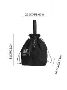 Japanese Style Handbag, Insulated Cooler Bag, Drawstring Bento Bag, Portable Lunch Tote Bag Suitable For Students And Office Workers. Multi-Functional Drawstring Closure Lunch Box Tote Bag, Insulated Bento Bag (Non-Food Contact). - Multicolor - View 6
