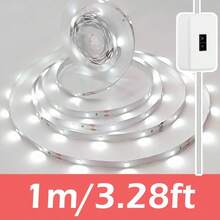 Acosh Neon USB LED Strip Light With Hand Motion Sensor, Under Cabinet Led Lighting, LED Light Strips Kitchen, Cabinet, Shelf, Counter, Bedroom, Motion Sensor Closet Lights - White - View 9
