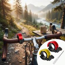 1/2pcs 2.2cm Handlebar Diameter Extra Loud Invisible Bicycle Bell - Vibrant, Durable Aluminum Alloy, Modern Design, Suitable For Mountain Bikes And Road Bikes - Essential Cycling Safety Accessory, Bicycle Accessory - Multicolor - View 4
