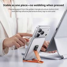 Foldable Desktop Phone Stand, Adjustable Portable Phone Holder, Stable Three-Point Support, Non-Slip Base, Compact Space-Saving Design, Suitable For Home, Office, Study, Video Calls, Live Streaming And Travel - Multicolor - View 2