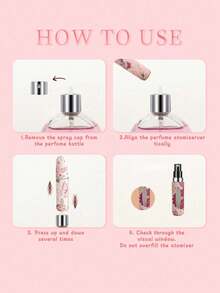 1/2/4pcs Crystal Butterfly Pendant Perfume Spray Bottle With Keychain, Floral Butterfly Print Pattern Makeup Bottle, Women's Bag Charm, Bottom Fillable Perfume Refill Tool, Birthday Gift, Holiday Gift, Suitable For Travel, 5ml - Multicolor - View 9