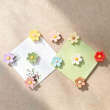 20pcs Realistic Colorful 6-Petal Flower Push Pins, Creative Cute Cork Board Felt Board Bulletin Board - A - View 2